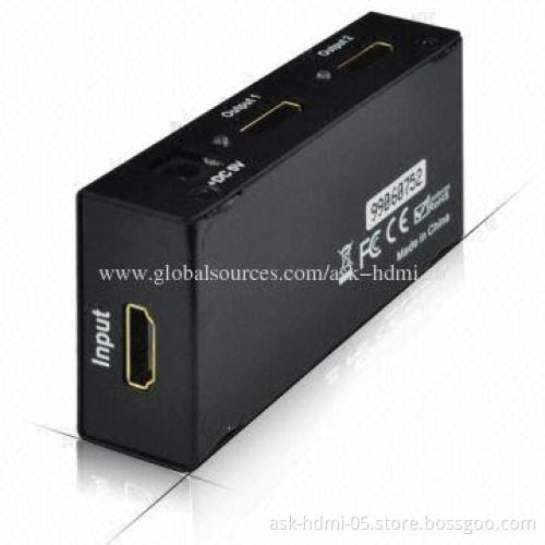 HDMI Distribution Amplifier, 1 x 2, 3D, 5V DC/1A Power Supply
